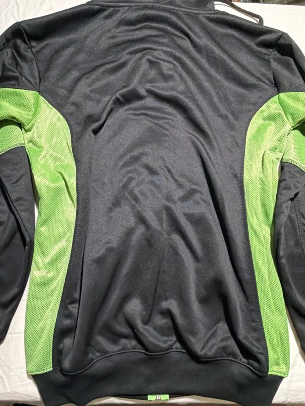 Fanatics Black Hoodie with Neon Green Accents - Seattle Sounders FC